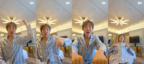 ▲j-hope直播說最期待挪威隊，還學起維京划船。（圖／weverse）