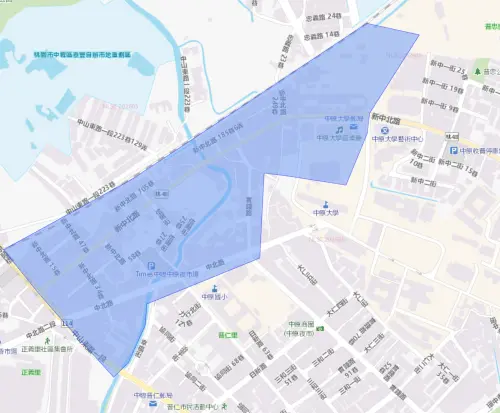 ▲桃園市中壢區7月15日停水範圍。（圖／自來水公司water.gov.tw）