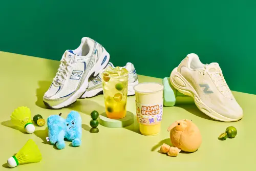 ▲New Balance「N寶飲料提袋」聯名手搖飲料「發發」。（圖／New Balance提供）