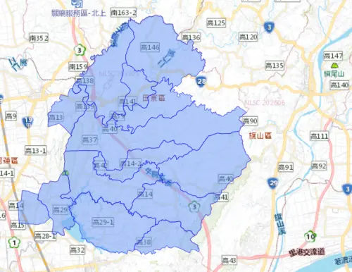 ▲高雄市7月16日停水範圍。（圖／自來水公司water.gov.tw）