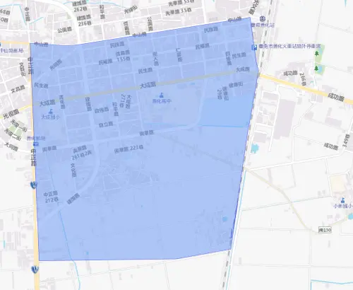 ▲台南市善化區7月16日停水範圍。（圖／自來水公司water.gov.tw）
