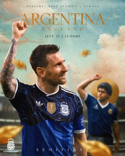 ▲阿根廷傳奇球王梅西（Lionel Messi）職業生涯首次在世界盃舞台上面對英格蘭。（圖／翻攝自Selección Argentina in English X）