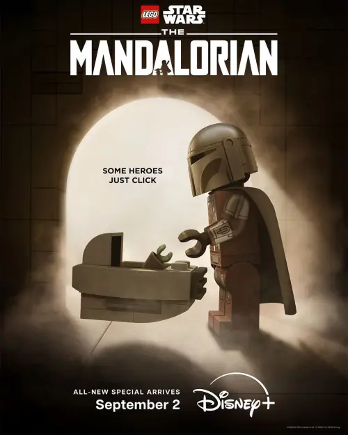 ▲ 《LEGO Star Wars: The Mandalorian》將於9月2日在 Disney+ 上線，標語「Some Heroes Just Click」巧妙呼應 LEGO 積木特色。（圖／翻攝自StarWars）