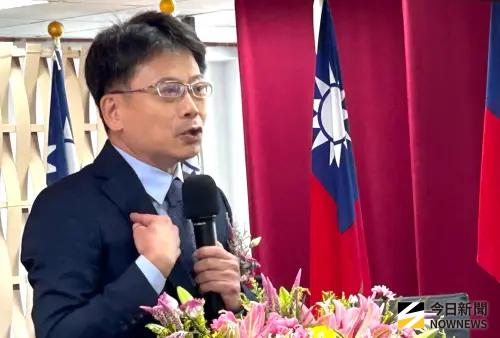 ▲台電公司高雄區營業處新任處長林昶旭致詞。(圖／記者黃守作攝，2026.07.15)