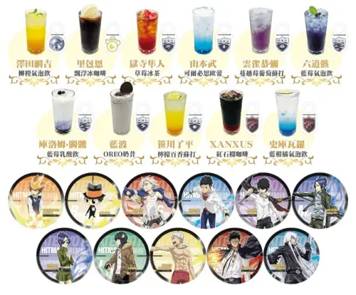 ▲主題Café推出多款角色飲品，內用或外帶皆可隨機獲得限定杯墊。（圖／曼迪傳播提供）