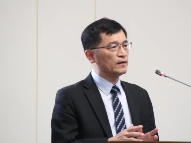 ▲何晉滄說,台灣無人機國產化比率可以達到6、7成,但關鍵模組還有缺口,包括地面導控、飛行導控晶片等都還需要國外廠商,但政府也有投入科專計畫。(圖/記者鍾泓良攝影)
