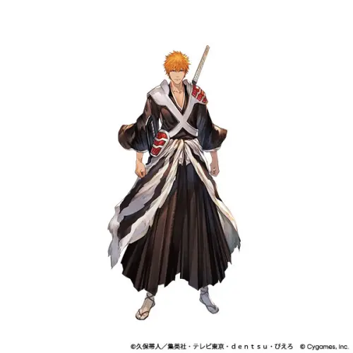 ▲《BLEACH 死神》主角黑崎一護身穿死霸裝，確定參與《碧藍幻想》合作活動。（圖／翻攝自《碧藍幻想》）