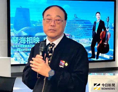 ▲台灣港務公司董事長周永暉致詞。(圖／記者黃守作攝，2026.07.16)