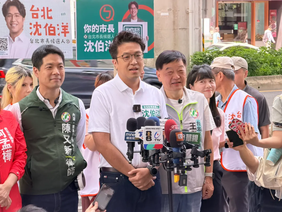 ▲沈伯洋批評，相信人民不會接受這種權力的傲慢。（圖／記者嚴俊強攝 ,2026.07.17）