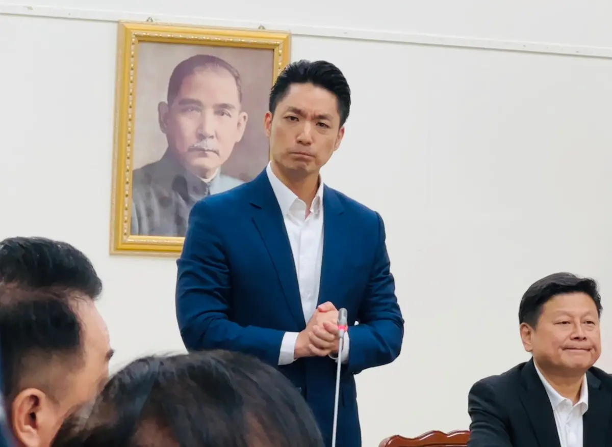▲台北市長蔣萬安赴立法院國民黨團（圖／記者崔至雲攝）