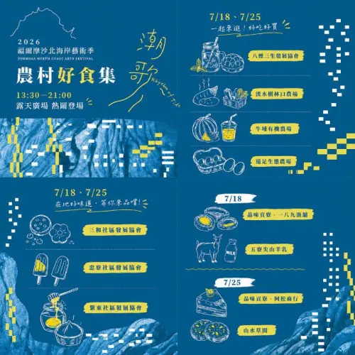 ▲「2026福爾摩沙北海岸藝術季」時程表一覽（圖／取自朱銘美術館臉書）