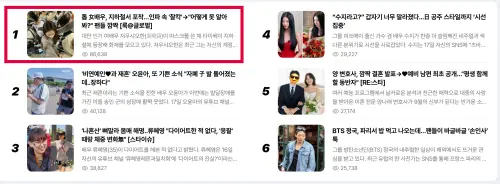 ▲周曉涵搭北捷的照片在naver新聞網站上的瀏覽次數超過8萬，位居第一名。（圖／翻攝自naver）