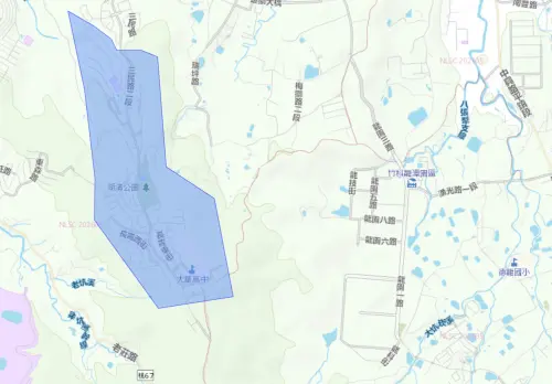▲桃園市楊梅區7月20日停水範圍。（圖／自來水公司water.gov.tw）