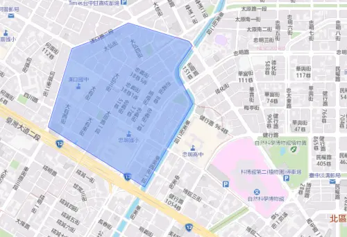 ▲台中市7月20日停水範圍。（圖／自來水公司water.gov.tw）