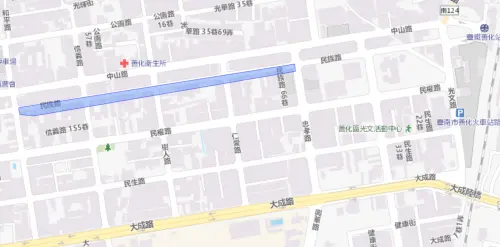 ▲台南市善化區7月20日停水範圍。（圖／自來水公司water.gov.tw）