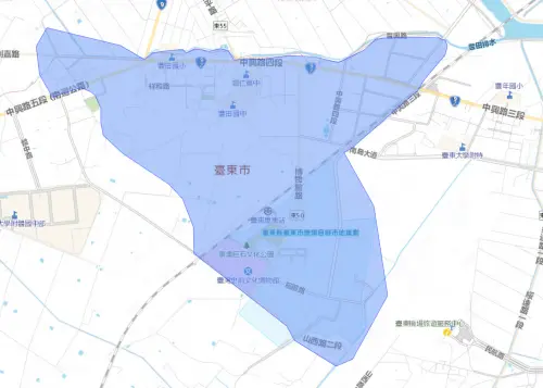 ▲台東縣7月20日停水範圍。（圖／自來水公司water.gov.tw）