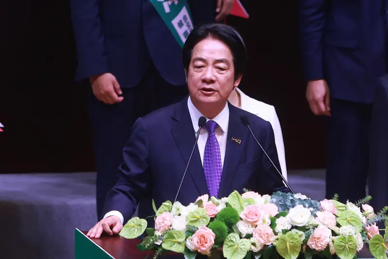    ▲賴清德下午出席民進黨全代會。（圖／記者葉政勳攝，2026.07.19）  