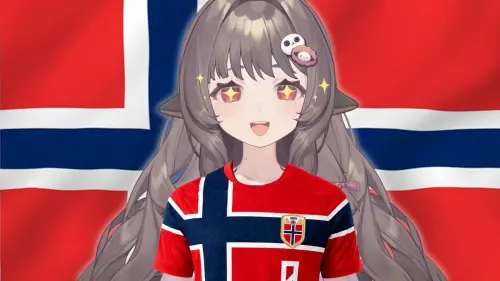 ▲7月11日的世界盃8強戰挪威對英格蘭，Essie穿上挪威隊服力挺哈蘭德，結果終場挪威以1:2不敵英格蘭。（圖／X@essie_ch）