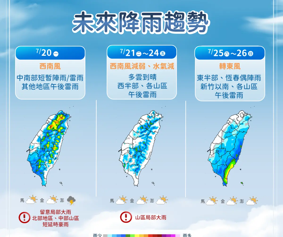 熱帶性低氣壓醞釀中!本周颱風不排除生成 氣象署:周末影響台灣