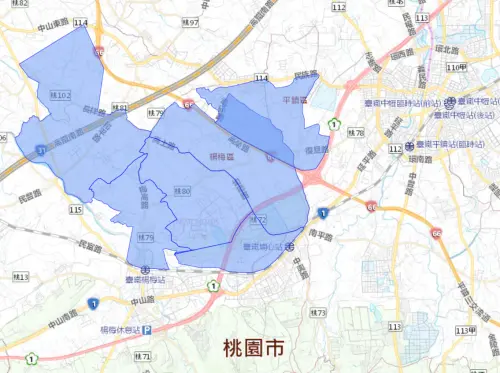 ▲桃園市楊梅區7月21日停水範圍。（圖／自來水公司water.gov.tw）
