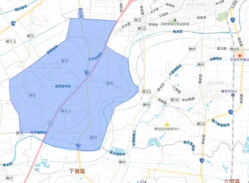 ▲台南市新營區7月21日停水範圍。（圖／自來水公司water.gov.tw）