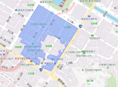 ▲基隆市7月21日停水範圍。（圖／自來水公司water.gov.tw）