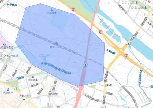 ▲新竹市7月21日停水範圍。（圖／自來水公司water.gov.tw）