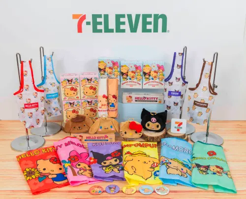 ▲7-11自7月22日起獨家推出近期超火紅「三麗鷗曬傷系列」。（圖／7-11提供）