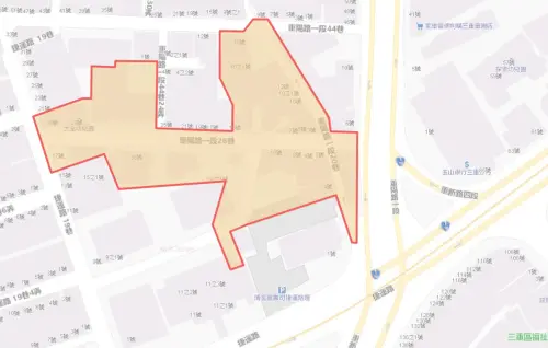 ▲新北市三重區7月22日停水範圍。（圖／自來水公司water.gov.tw）