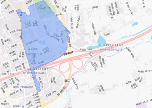 ▲桃園市龍潭區7月22日停水範圍。（圖／自來水公司water.gov.tw）