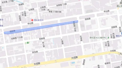 ▲台南市善化區7月22日停水範圍。（圖／自來水公司water.gov.tw）