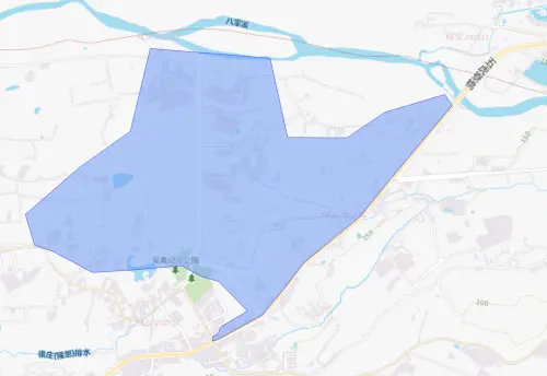 ▲嘉義縣中埔鄉7月22日停水範圍。（圖／自來水公司water.gov.tw）