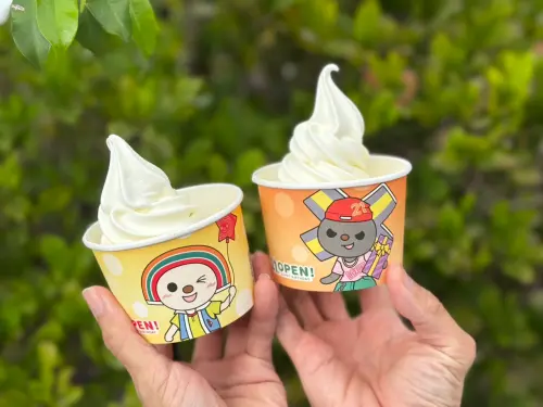 ▲「雪淋霜」換上OPEN!家族紙杯與紙杯套，限時推出經典「牛奶」風味。（圖／7-11提供）