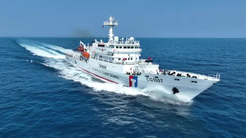 防中國灰色地帶襲擾！千噸級「澎湖艦」交船　強化海巡戰力