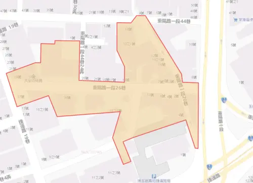 ▲新北市三重區7月23日停水範圍。（圖／自來水公司water.gov.tw）