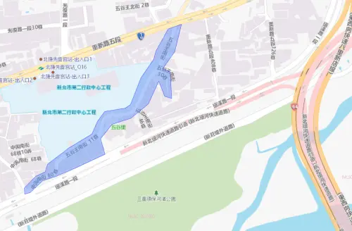 ▲新北市三重區7月23日停水範圍。（圖／自來水公司water.gov.tw）