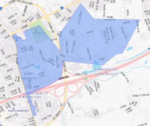 ▲桃園市龍潭區7月23日停水範圍。（圖／自來水公司water.gov.tw）