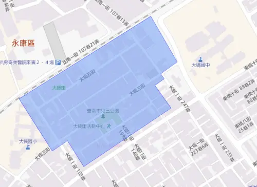 ▲台南市永康區7月23日停水範圍。（圖／自來水公司water.gov.tw）