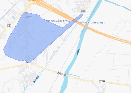 ▲雲林縣虎尾鎮7月23日停水範圍。（圖／自來水公司water.gov.tw）
