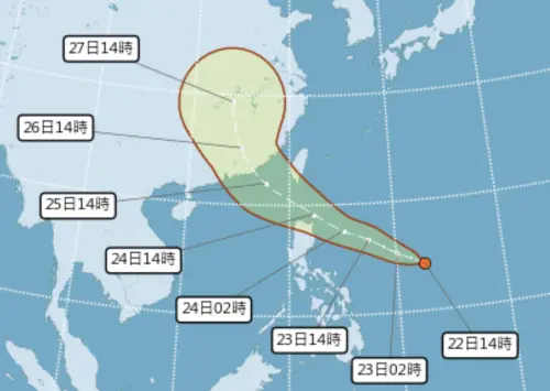 天氣／紅霞颱風會來台灣嗎？路徑預估7/25最靠近　明天恐發海警