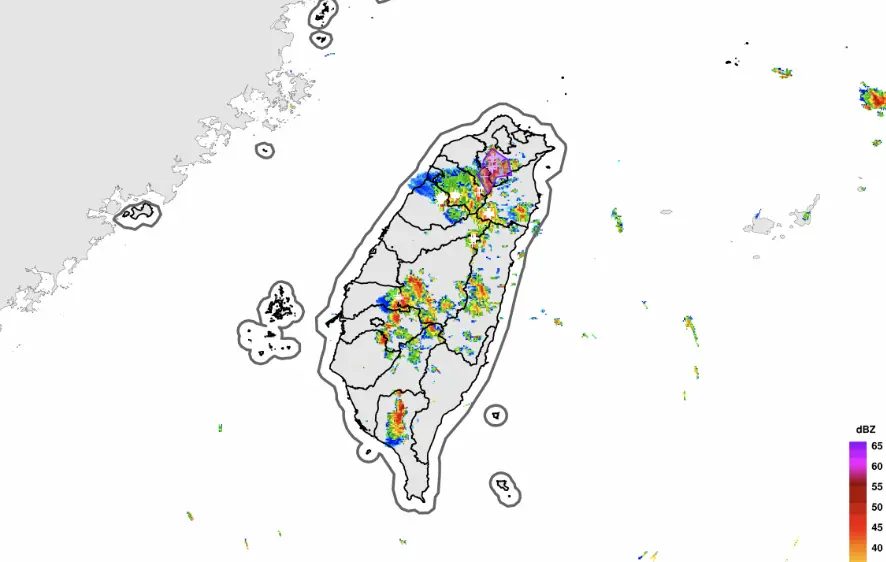 ▲中央氣象署今（22）日發布大雷雨即時訊息，台北、新北注意短延時強降雨。（圖／中央氣象署cwa.gov.tw）