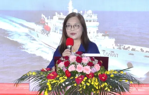 ▲海洋委員會主任委員管碧玲。(圖／台灣國際造船公司提供)