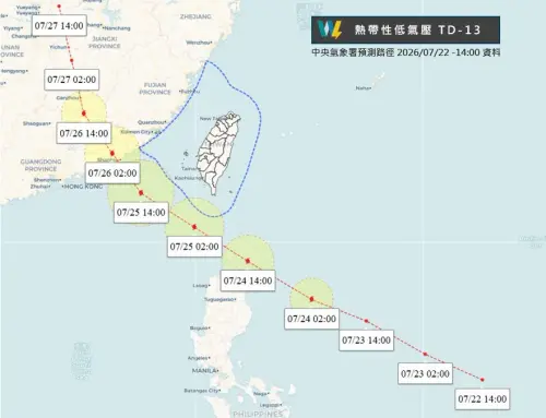 紅霞颱風「路徑逼台大轉彎」！暴風圈擦邊掃過　雨勢最猛4地區曝
