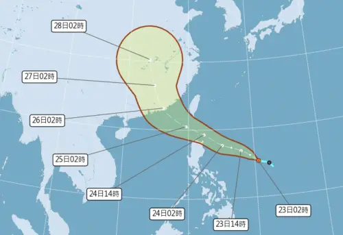 颱風最新動態！紅霞「各國路徑、強度、發警報時間、風雨」一次看
