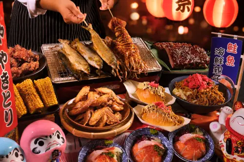 栢麗廳2人同行折500元！新推屋台料理　和牛漢堡排、大魷魚吃到飽