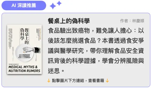 ▲餐桌上的偽科學