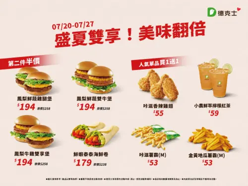 ▲德克士炸雞大暑優惠吃到月底。（圖／德克士炸雞 dicos.com.tw）