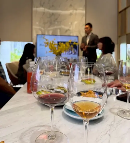 ▲大城營建「From Soil to Soul 從土壤到酒杯」品酒會，以自然酒為媒介，帶領準住戶從風土、農業到生活環境，認識ESG與土地永續的連結，（圖／業者提供）