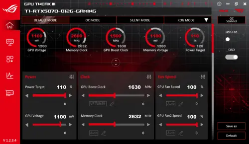 ▲兩款顯示卡同樣內建華碩 GPU Tweak III 調校軟體，可提供即時系統監測、客製化散熱控制及效能調整功能。（圖／華碩提供）
