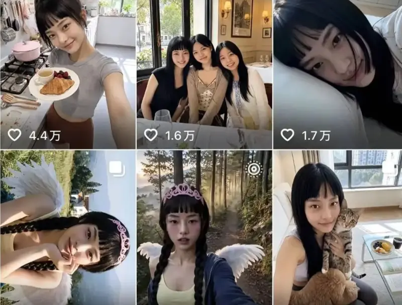    ▲虛擬女主角紅到有33萬真人粉絲！（圖／截自抖音）  